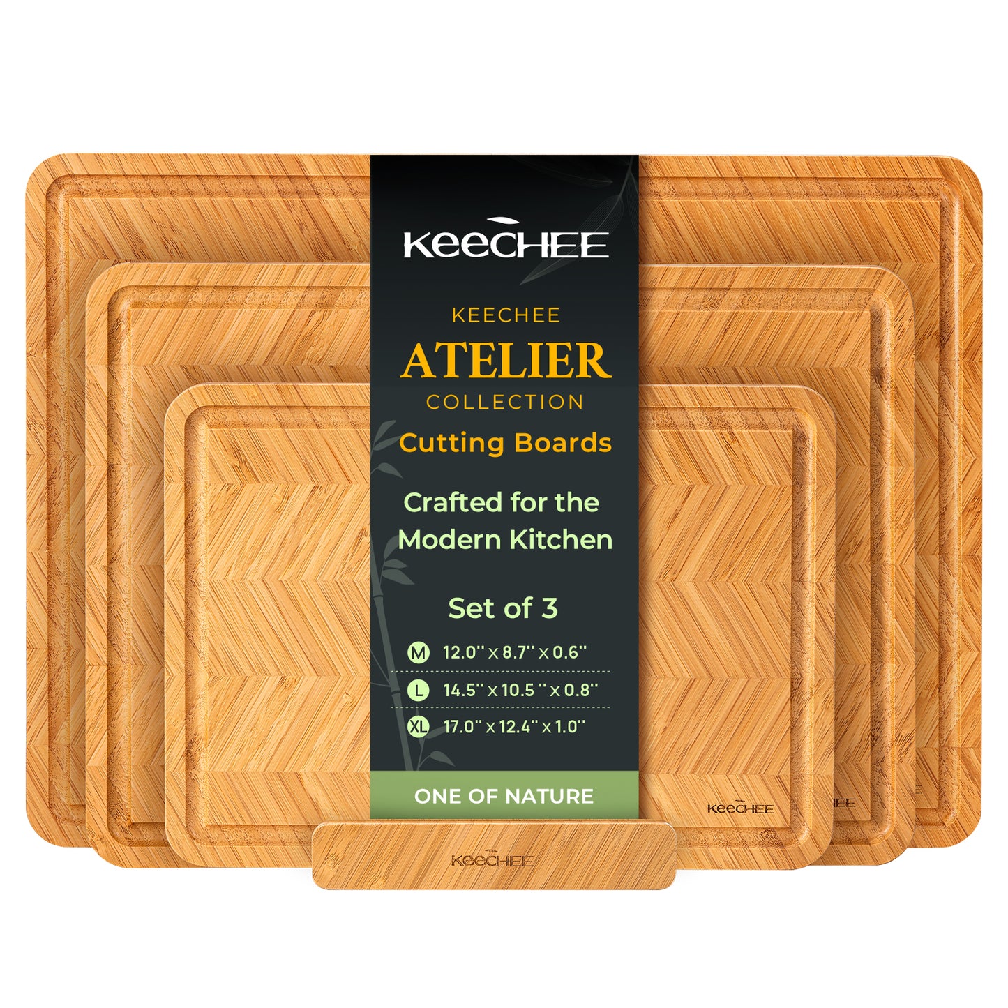 Atelier Collection Bamboo Cutting Board Gift Set of 3