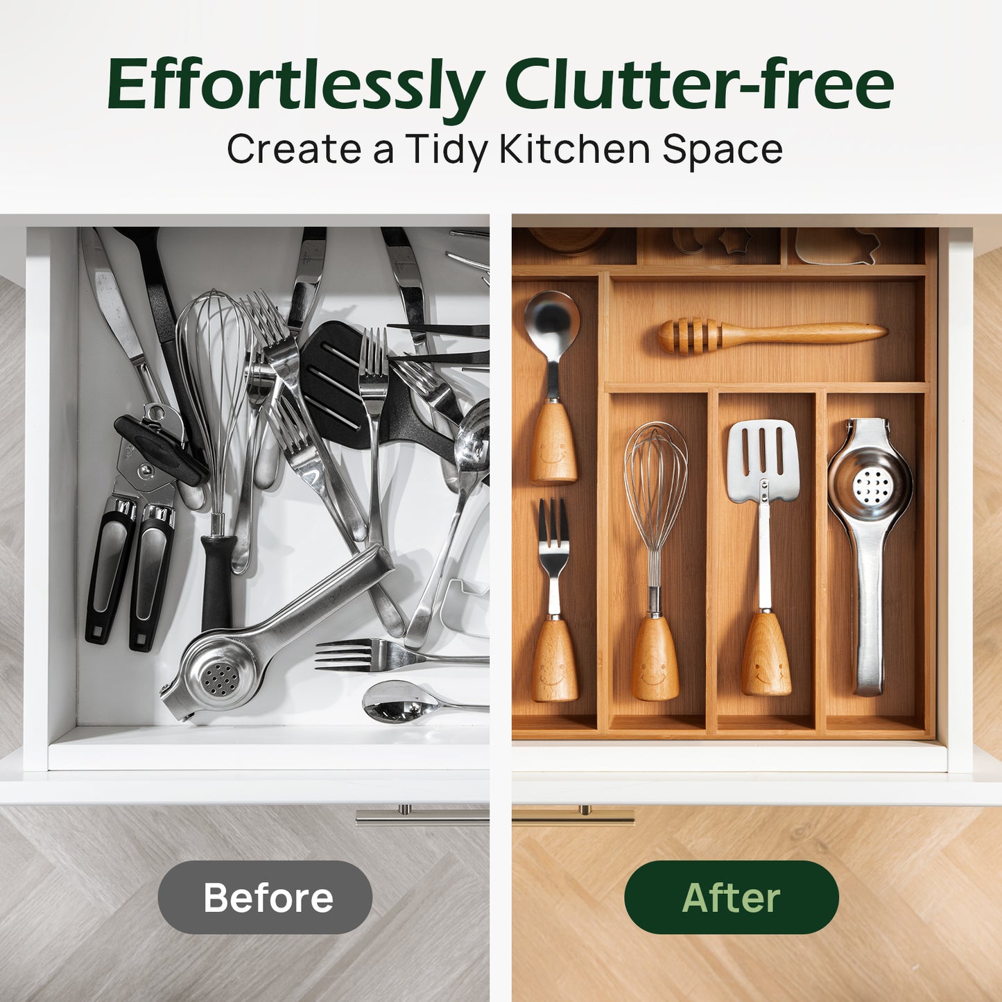 KeeCHEE® 8 Slots Silverware Organizer