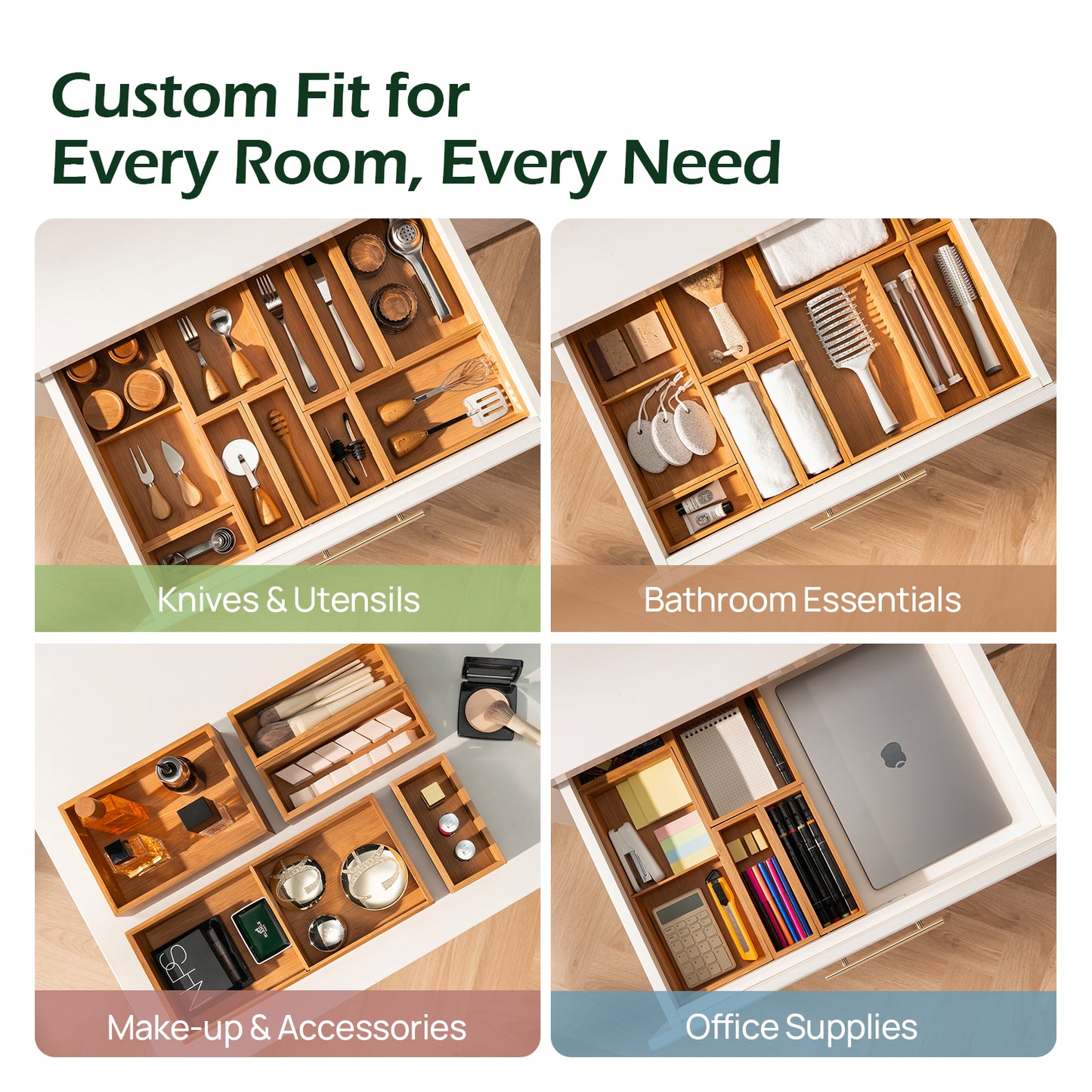 KeeCHEE® 10-Piece Drawer Organizer Set