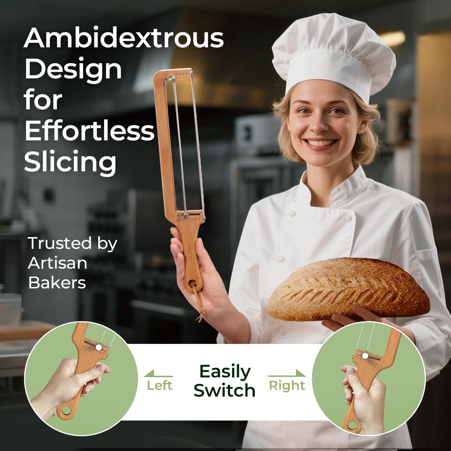 KeeCHEE® verstellbarer Brotschneider für hausgemachtes Brot