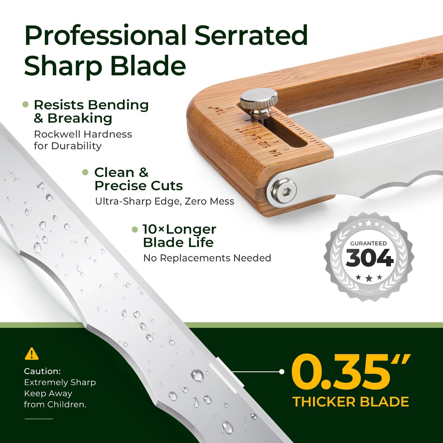 KeeCHEE® verstellbarer Brotschneider für hausgemachtes Brot