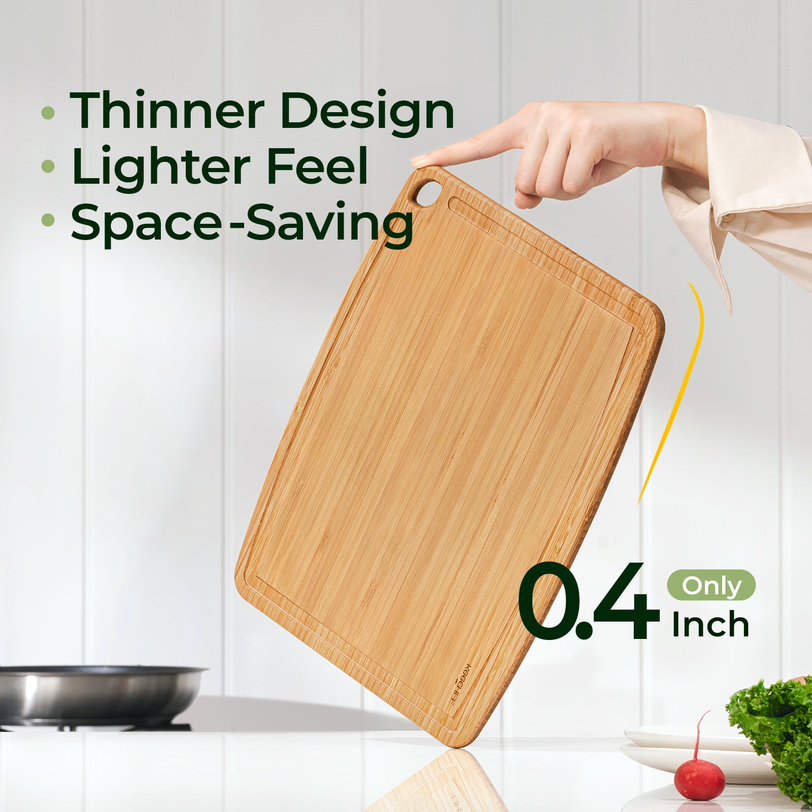 KeeCHEEยฎ Dishwasher Safe Bamboo Cutting Boards