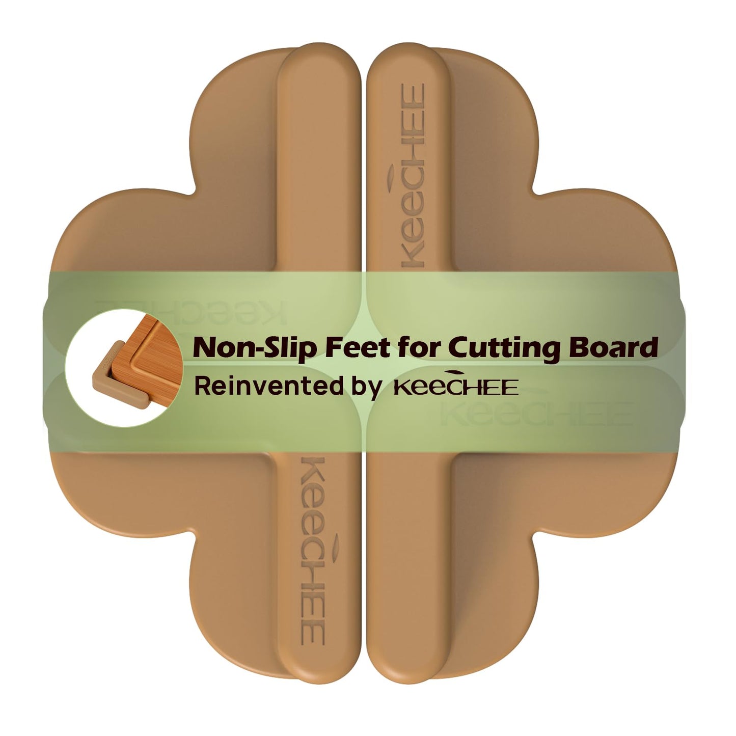 KeeCHEE® Silikon-Anti-Rutsch-Füße für Schneidebrett