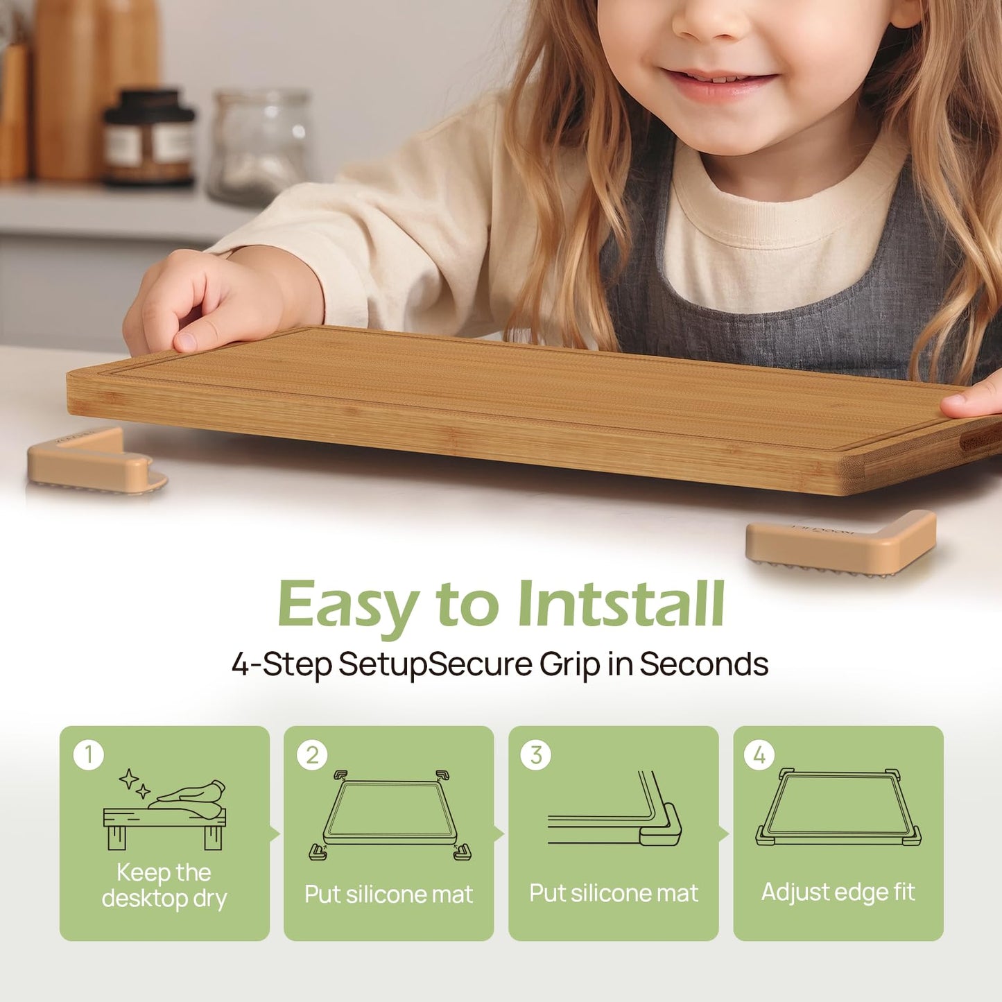 KeeCHEEยฎ Silicone Non-Slip Feet for Cutting board