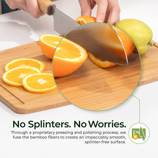 KeeCHEEยฎ Dishwasher Safe Bamboo Cutting Boards