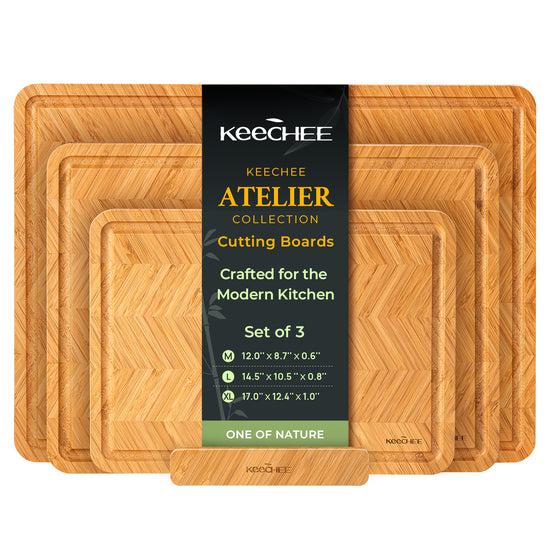Atelier Collection Bamboo Cutting Board Gift Set of 3