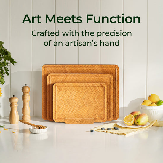 Atelier Collection Bamboo Cutting Board Gift Set of 3