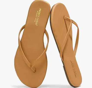 Foam Flats Summer Sandals for Women Vegan Leather Lightweight Beach Slides