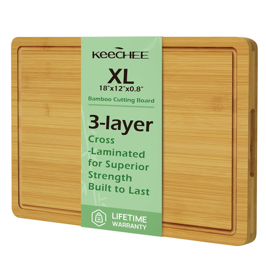KeeCHEE® Extra Large Bamboo Cutting Board
