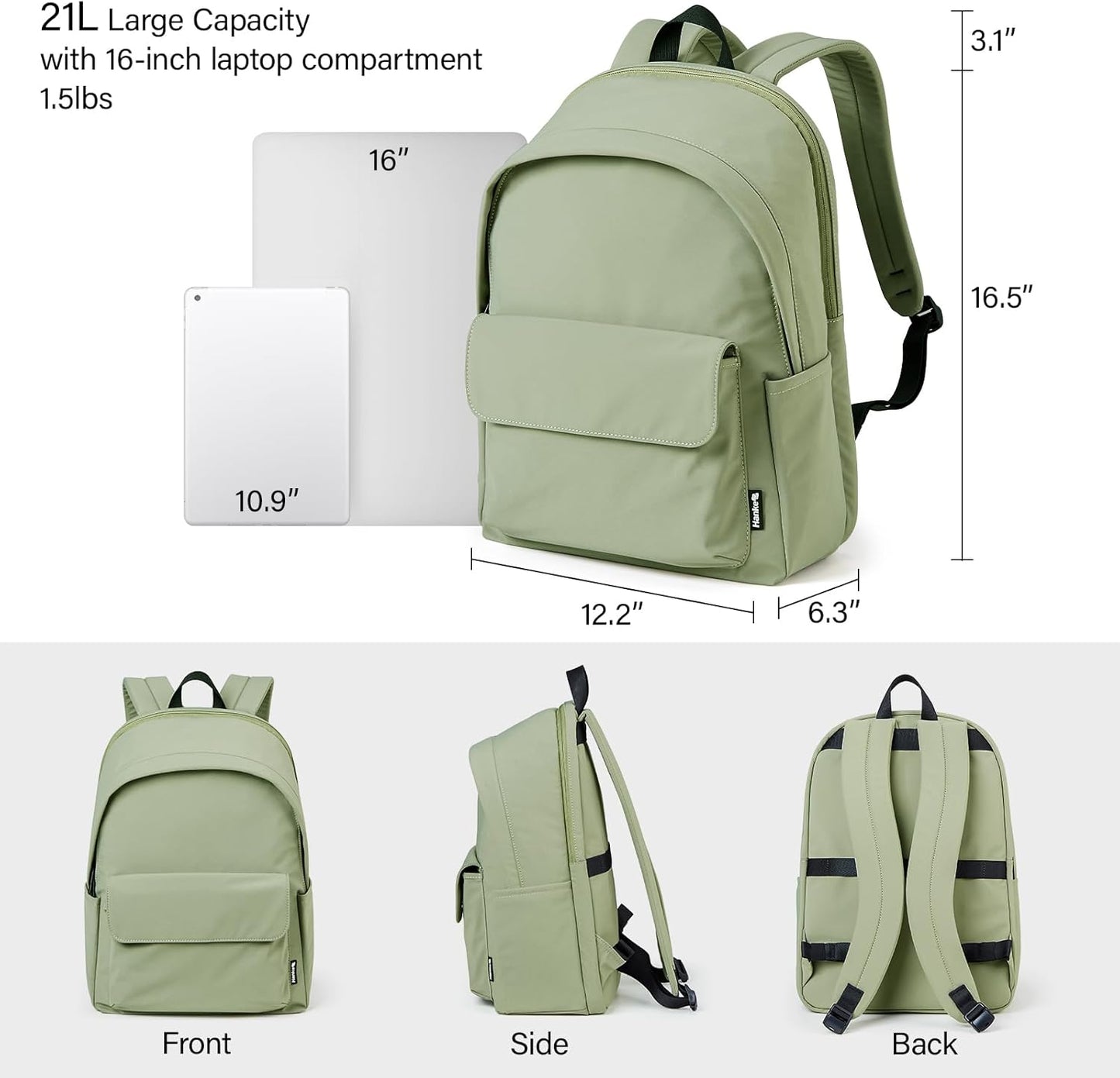 Travel Backpack for Women & Men, Lightweight Carry On Backpack
