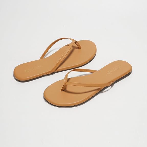 Foam Flats Summer Sandals for Women Vegan Leather Lightweight Beach Slides
