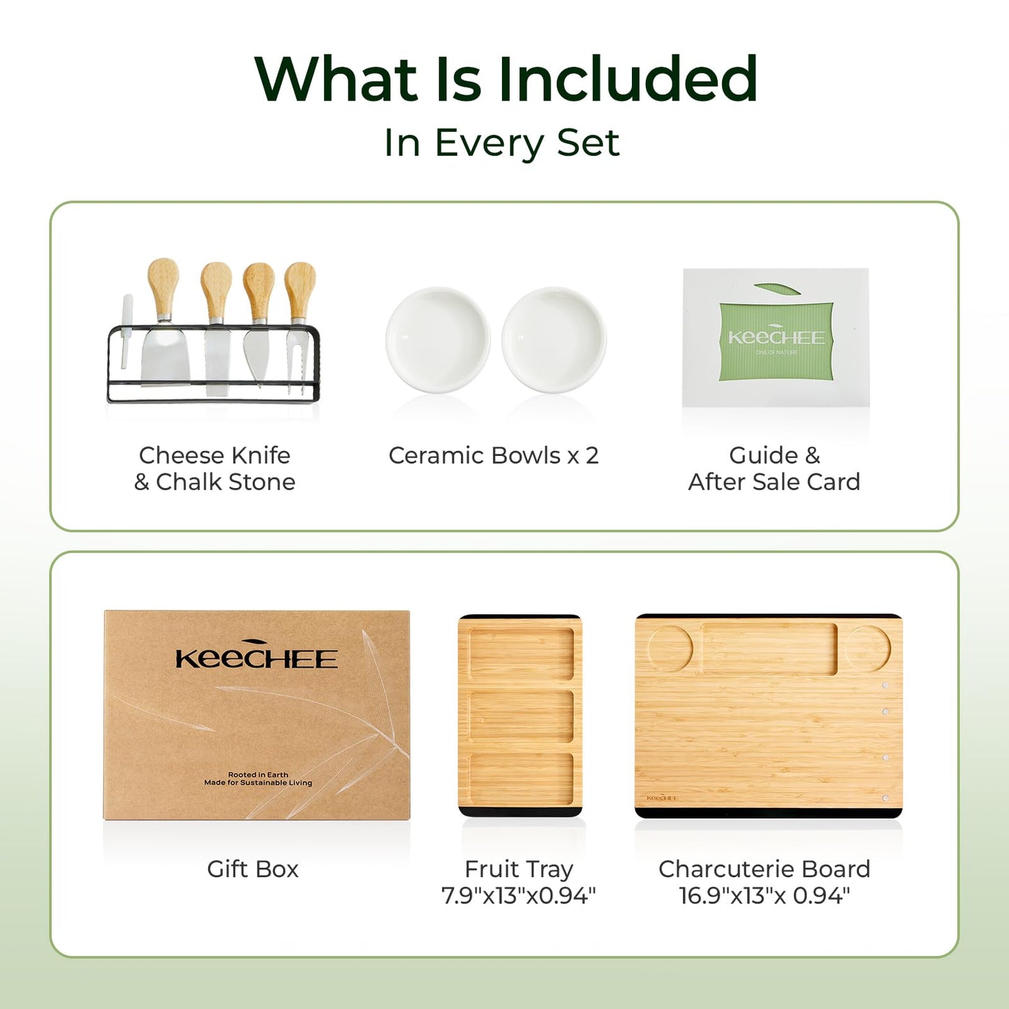 KeeCHEE® Charcuterie Boards Gift Set