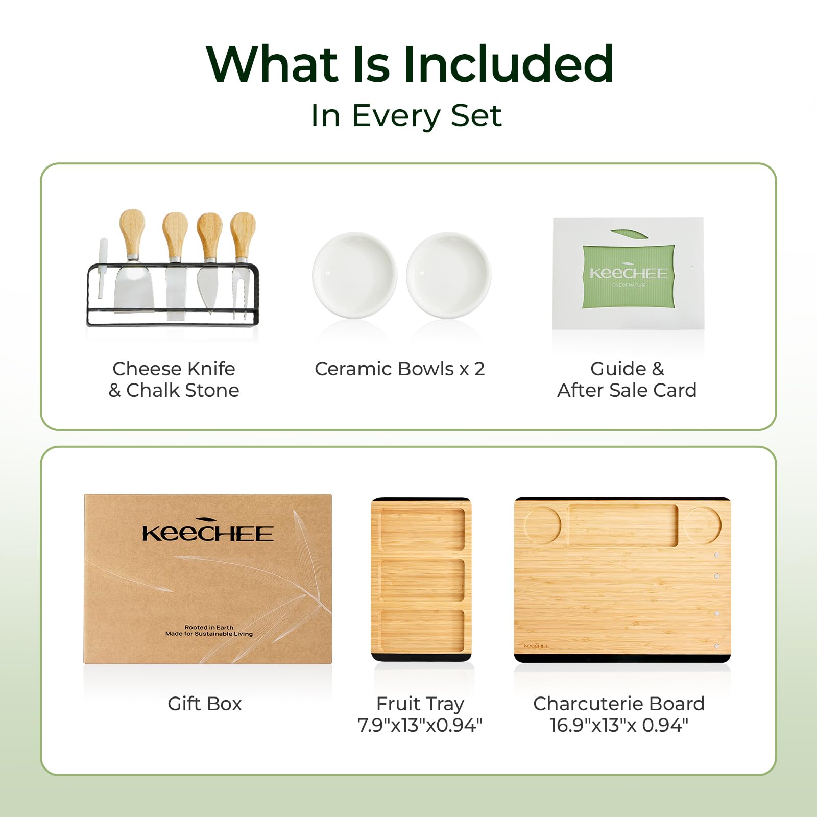 KeeCHEE® Charcuterie Boards Gift Set
