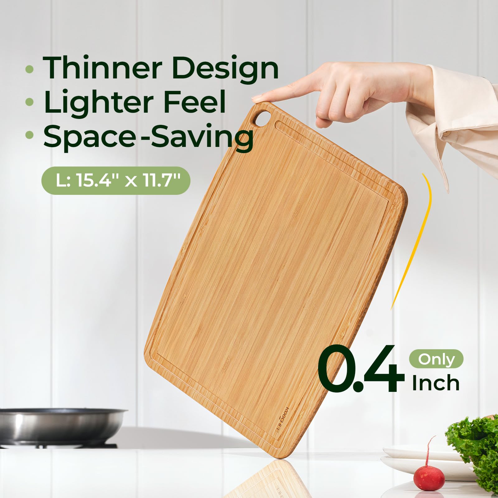 KeeCHEE® Dishwasher Safe Bamboo Cutting Boards