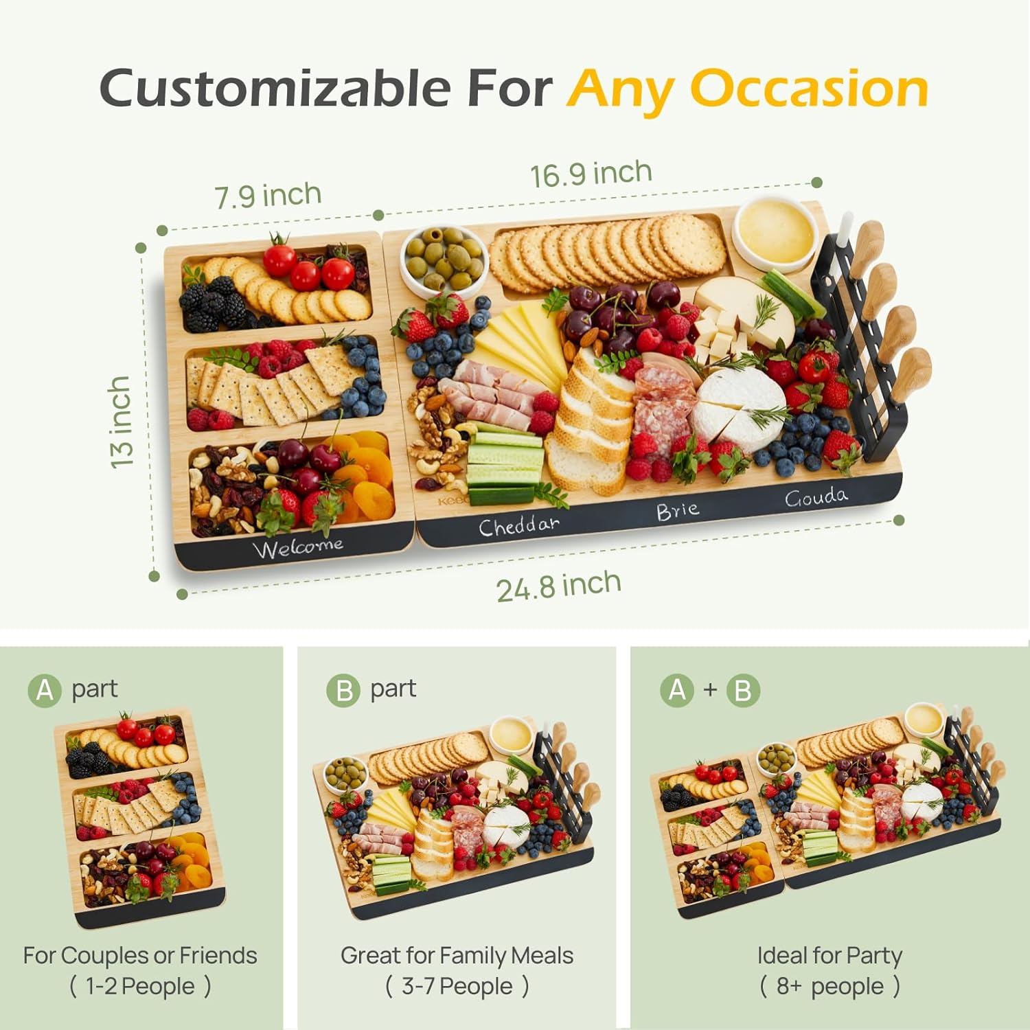 KeeCHEE® Charcuterie Boards Gift Set