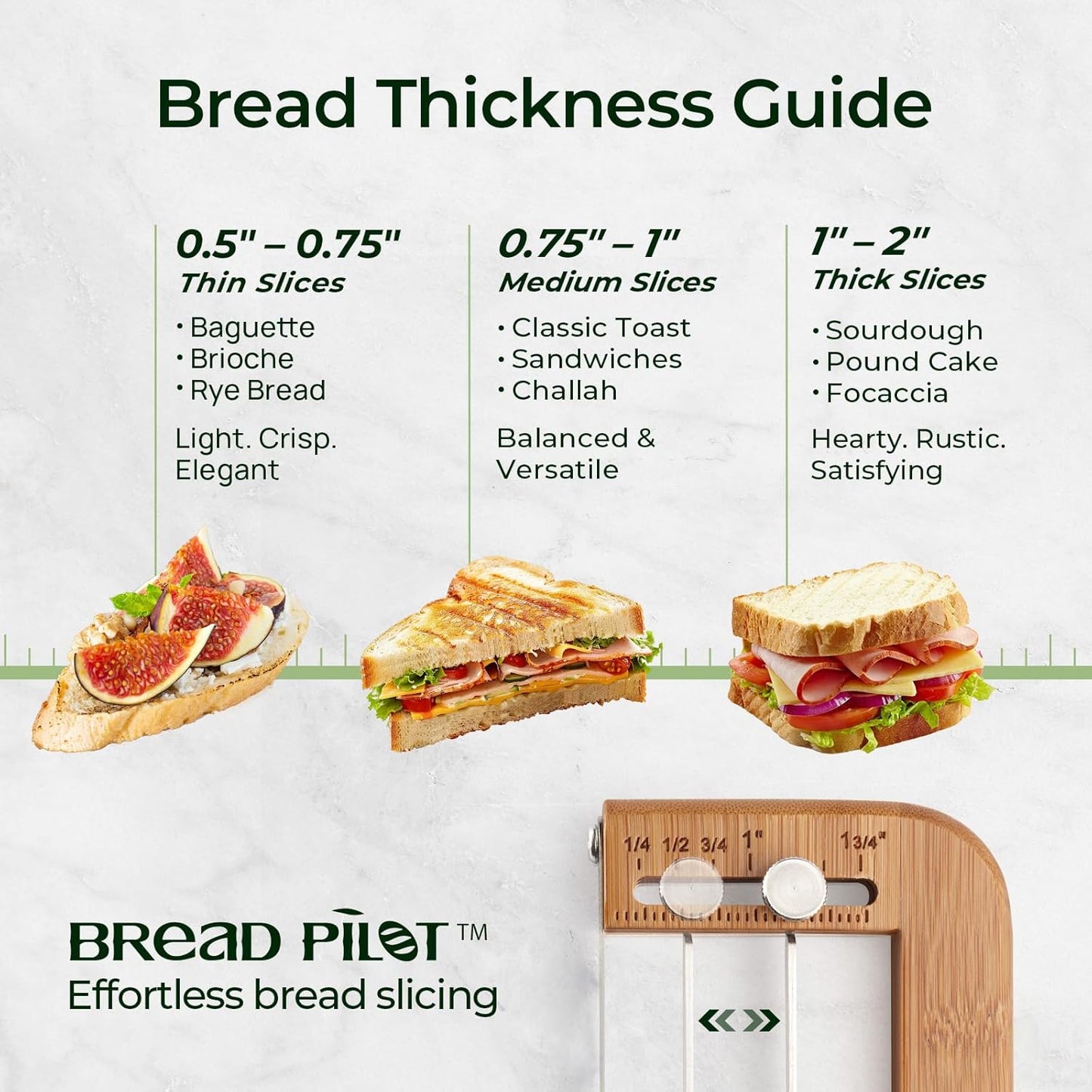 KeeCHEE® Adjustable Bread Slicer for Homemade Bread