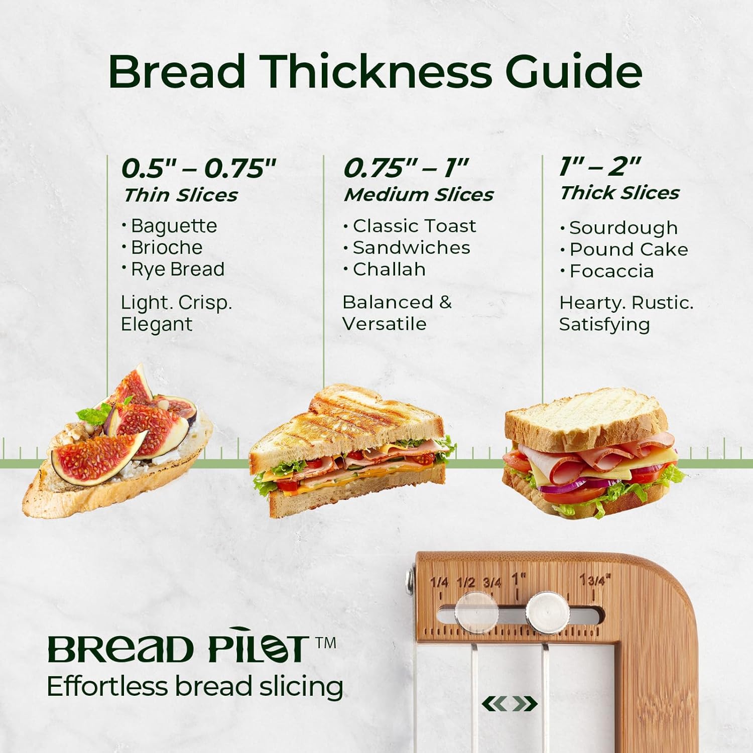 KeeCHEE® Adjustable Bread Slicer for Homemade Bread