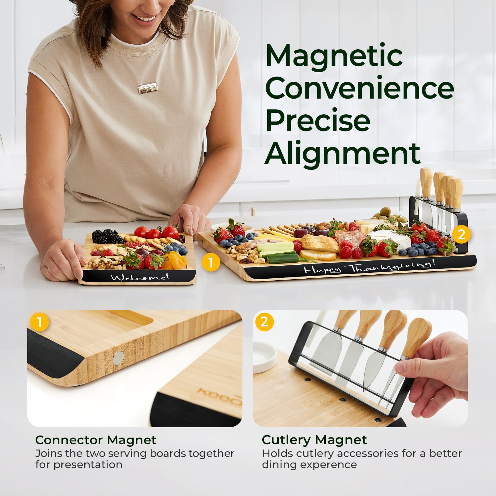 KeeCHEE® Charcuterie Boards Gift Set