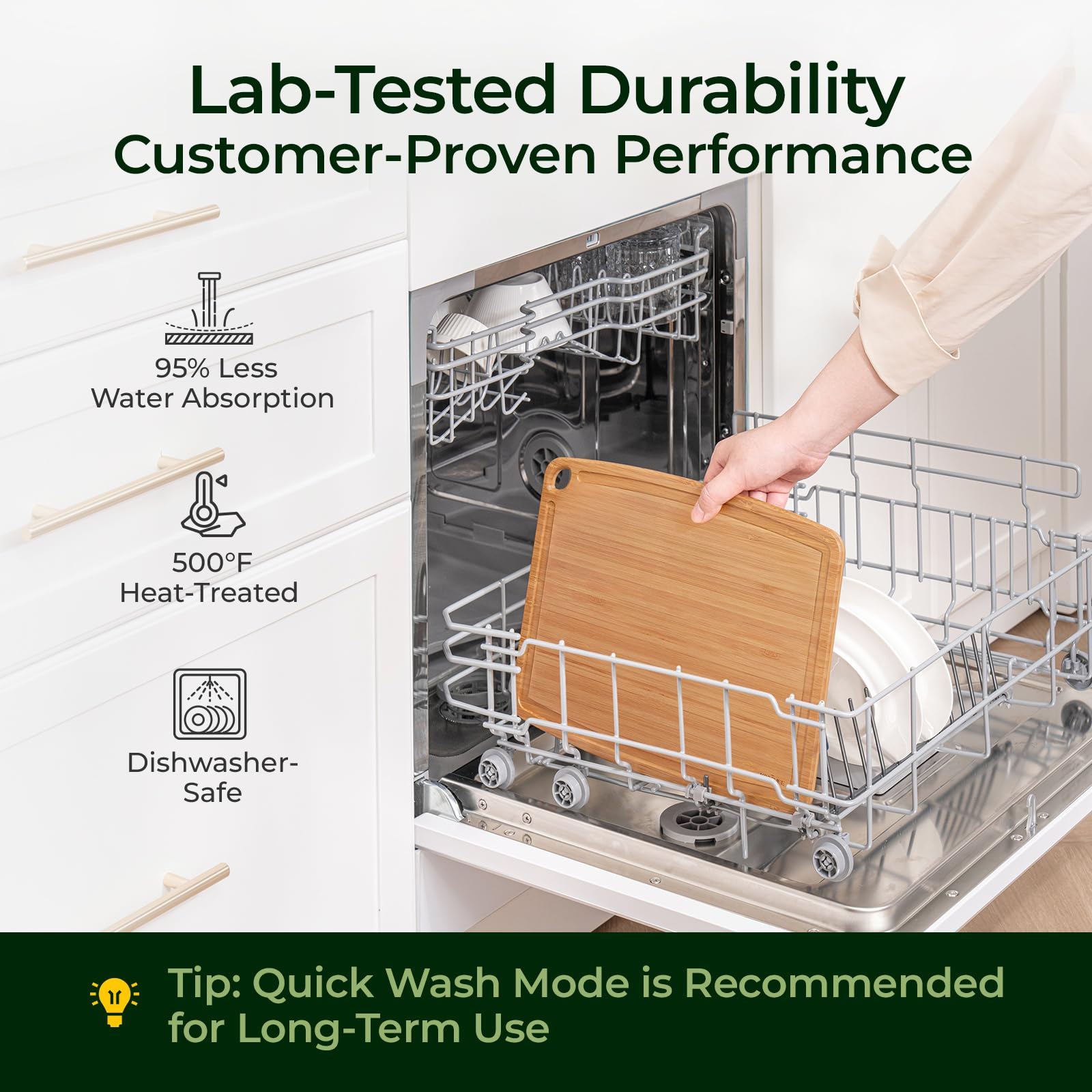 KeeCHEE® Dishwasher Safe Bamboo Cutting Boards