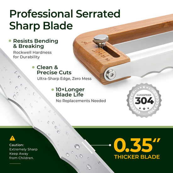 KeeCHEE® verstellbarer Brotschneider für hausgemachtes Brot