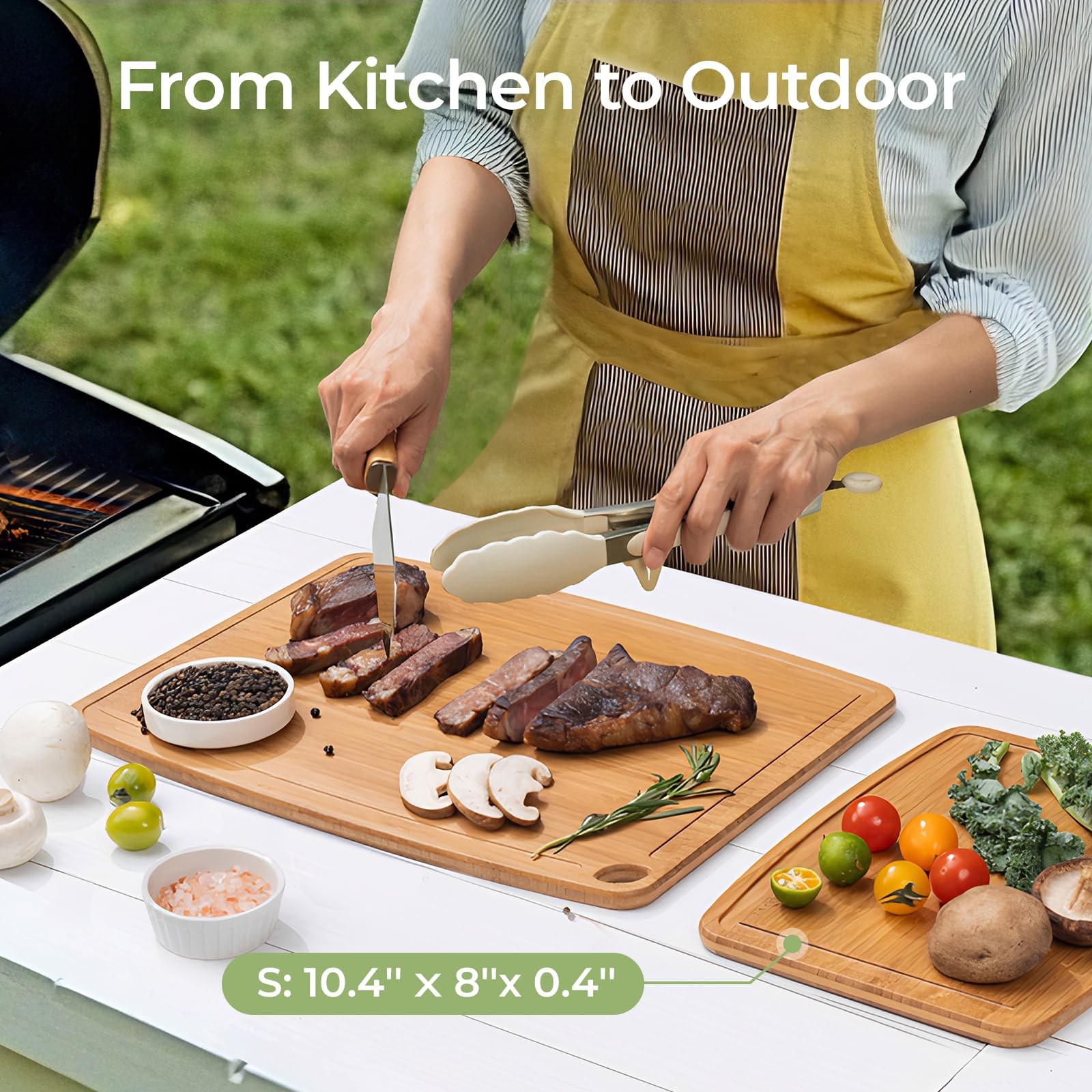 KeeCHEE® Dishwasher Safe Bamboo Cutting Boards