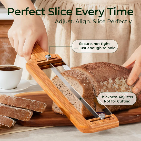 KeeCHEE® Adjustable Bread Slicer for Homemade Bread