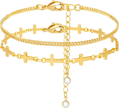 Gold Bracelets for Women,Dainty Bracelets, Gold Stack Silver Jewelry Gifts