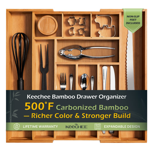 KeeCHEE® 8-10 Fächer erweiterbarer Besteckorganizer