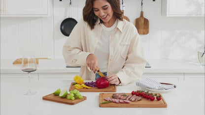 KeeCHEE® 3-Pcs Bamboo Cutting Board